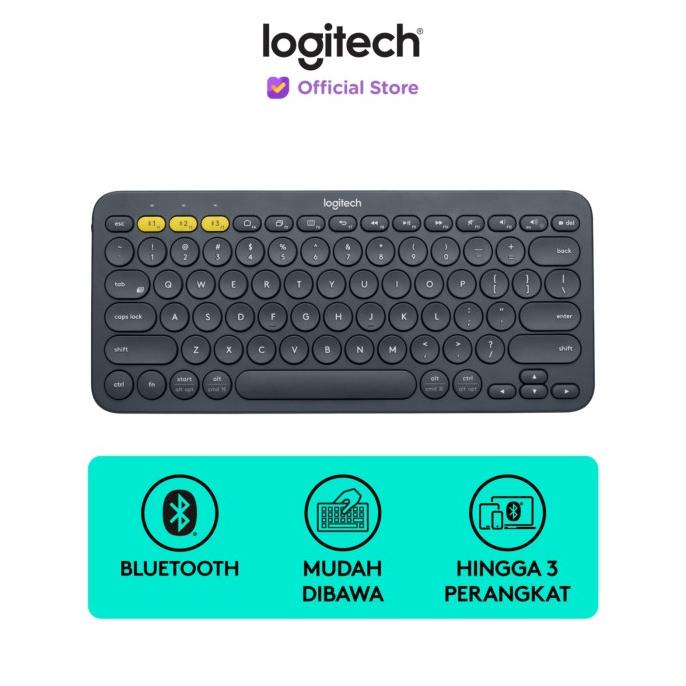 Logitech K380 Keyboard Wireless Bluetooth Multi-Device - Black