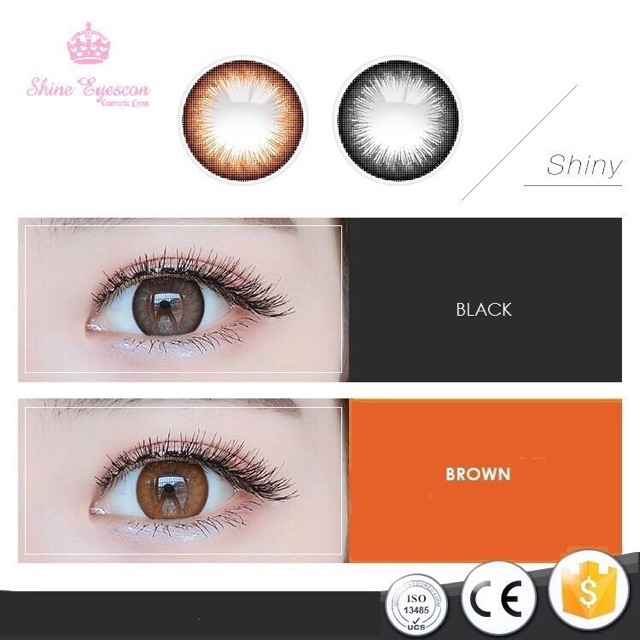 Softlens Shine Eyescon - Shiny Brown