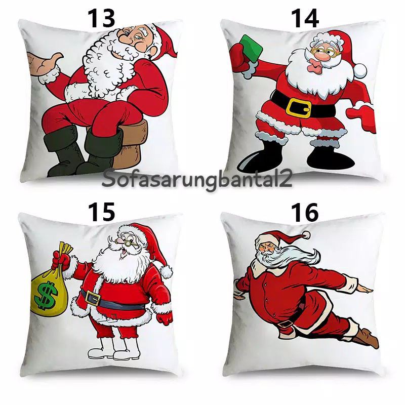 Sarung Bantal Sofa Natal