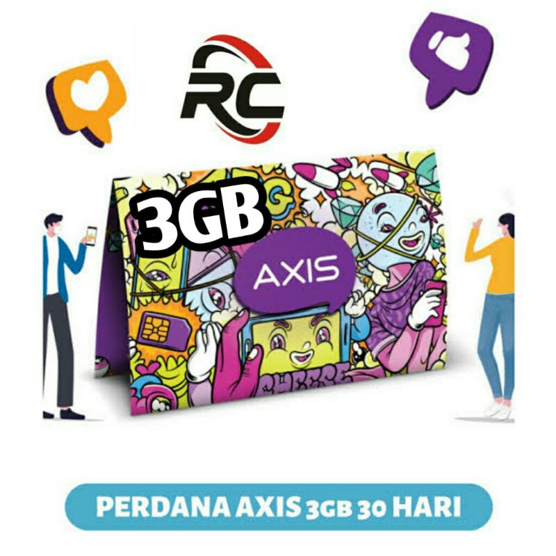 perdana axis 3Gb ful 24 jam