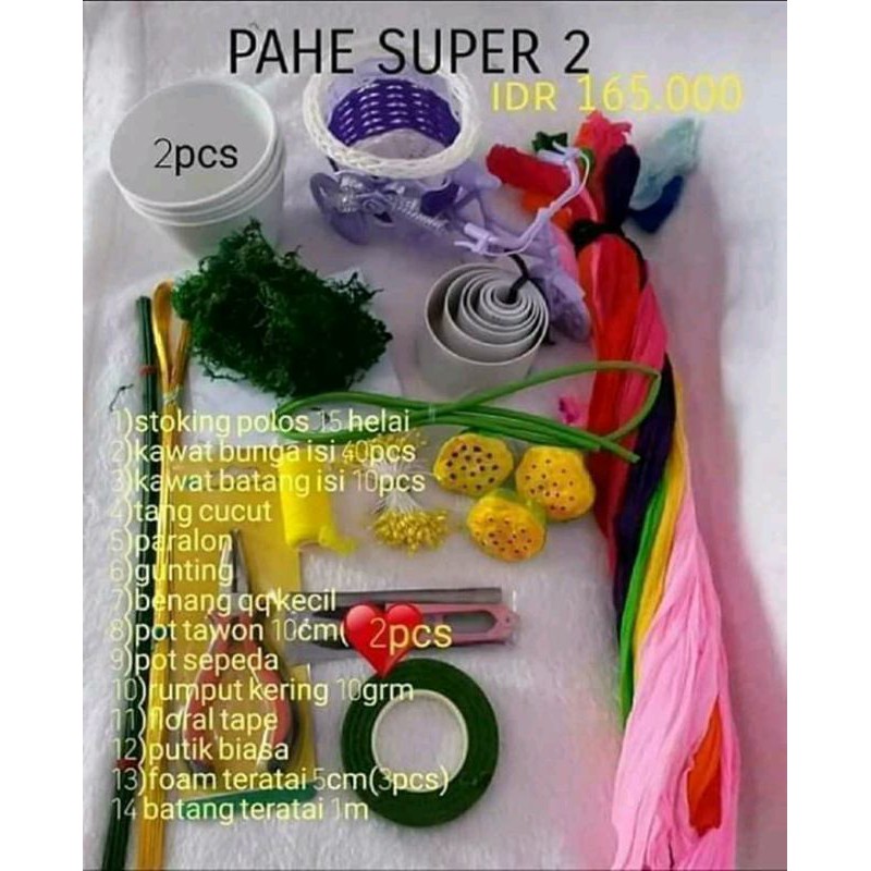 paket pemula bunga stoking