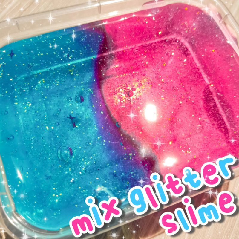 mix glitter slime 200 gr