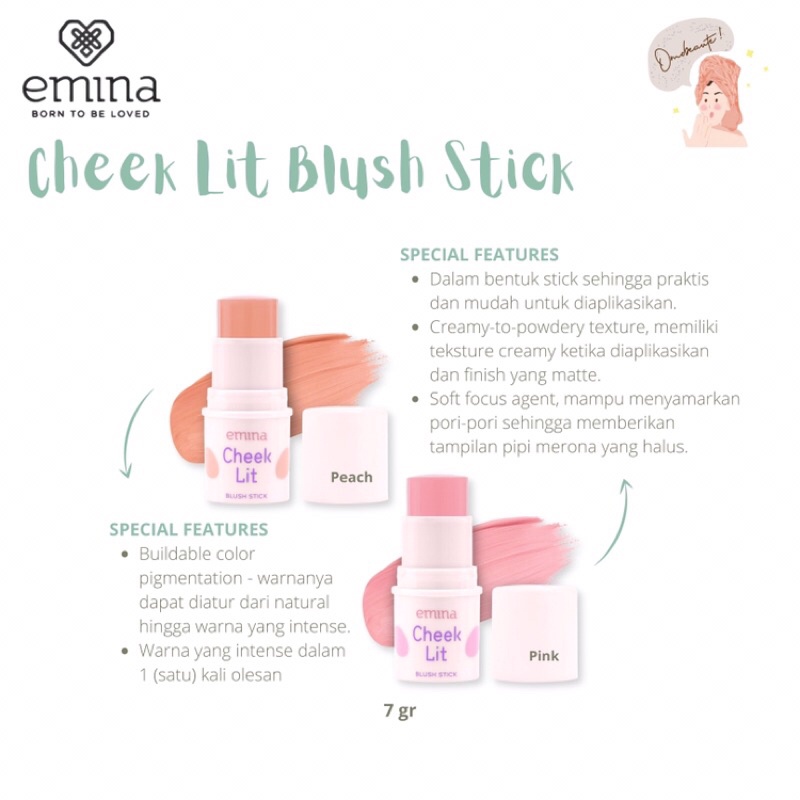 EMINA CHEEK LIT BLUSH STICK