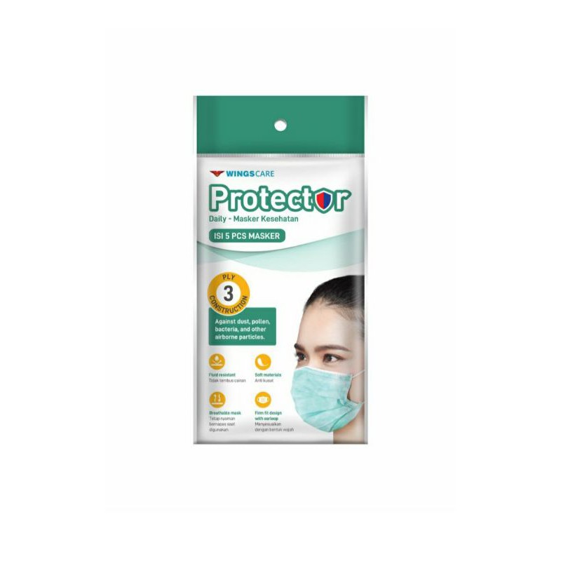 Masker Wingscare Protector Isi 5 PCS.