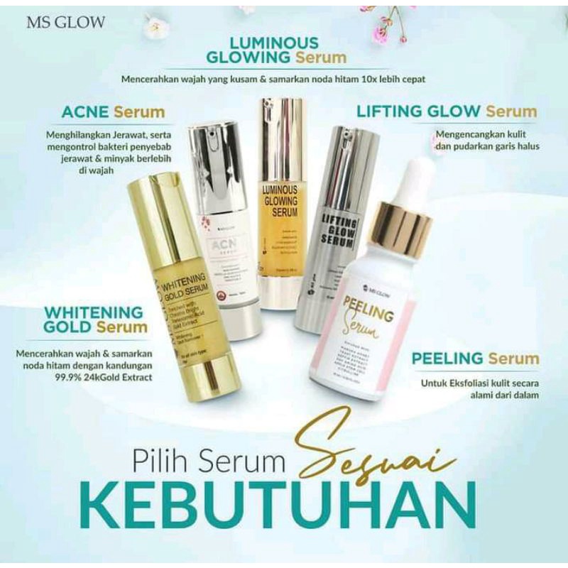 Serum luminous/lifting/acne/msglow