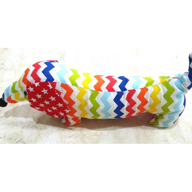 Guling Boneka Doggy Rainbow