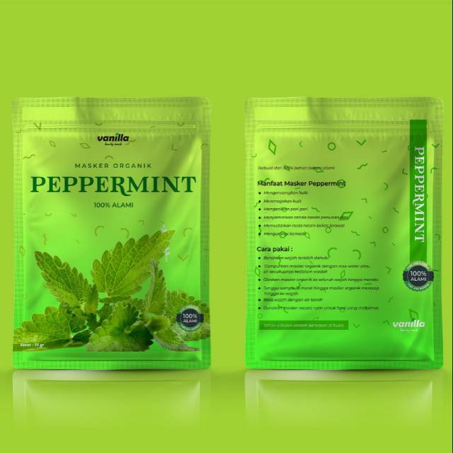 Masker Organik Peppermint