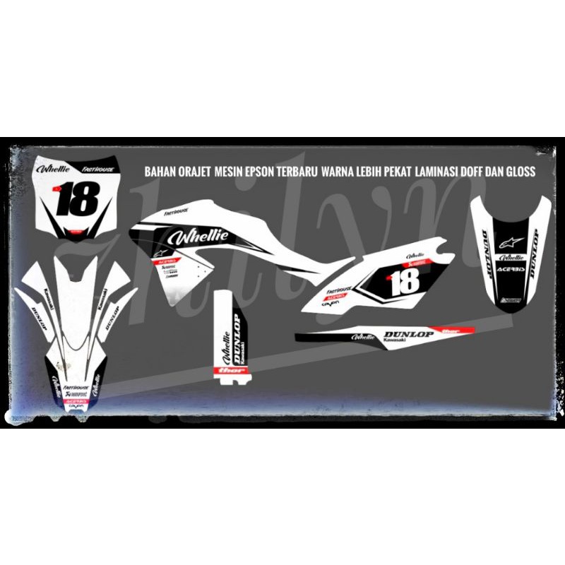 DECAL KLX sticker KLX dtracker