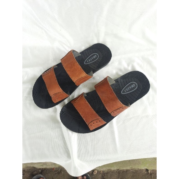SANDAL PRIA KULIT 100% ASLI