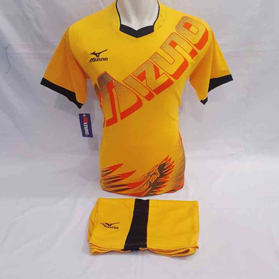 Setelan volley mizuno kuning