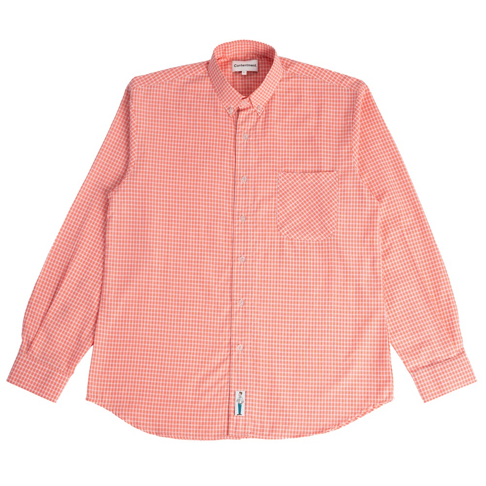 Button-down Gingham Salmon Shirt