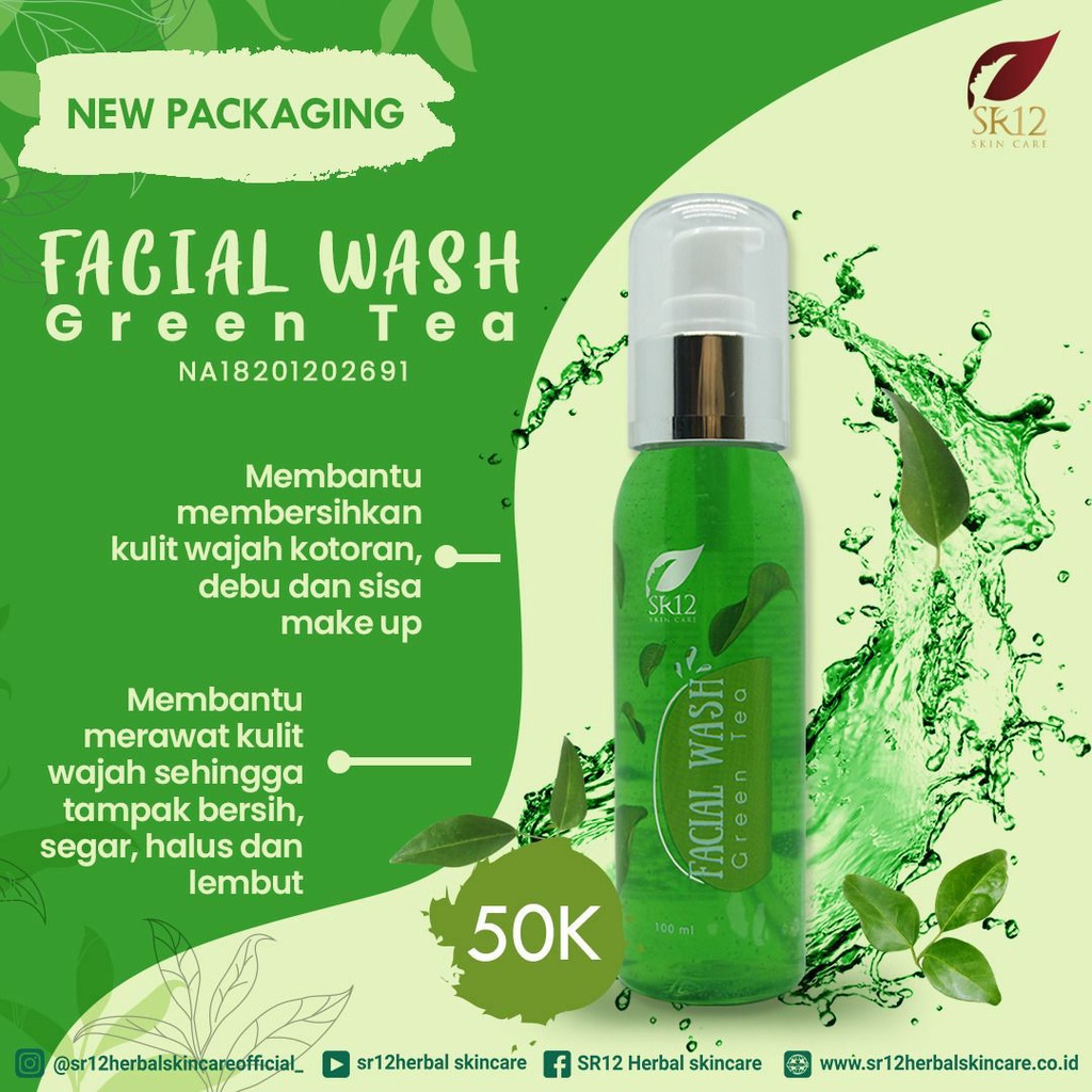 FACIAL WASH GREENTEA SR12
