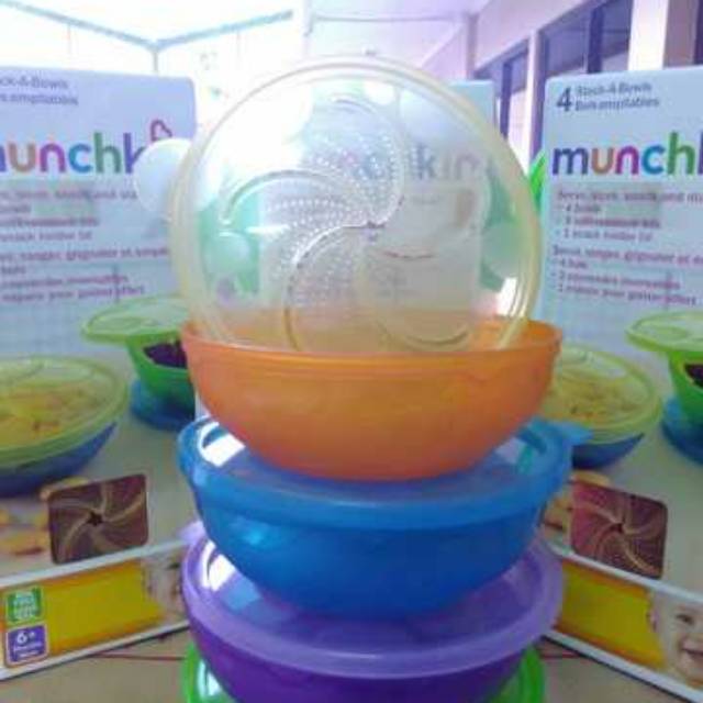 Munchkin 4 Stack A Bowls / Tempat Snack Munchkin