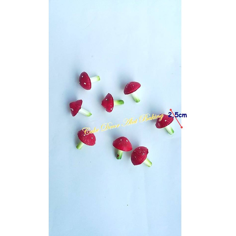 Topper jamur kecil 8pcs