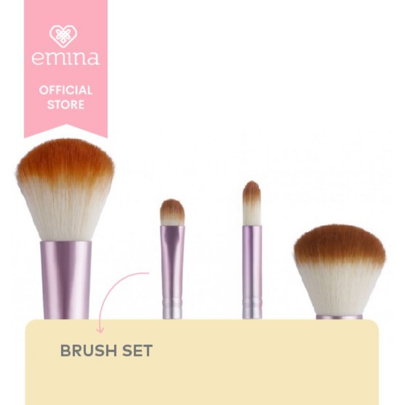 Emina Brush Set terdiri 4pcs