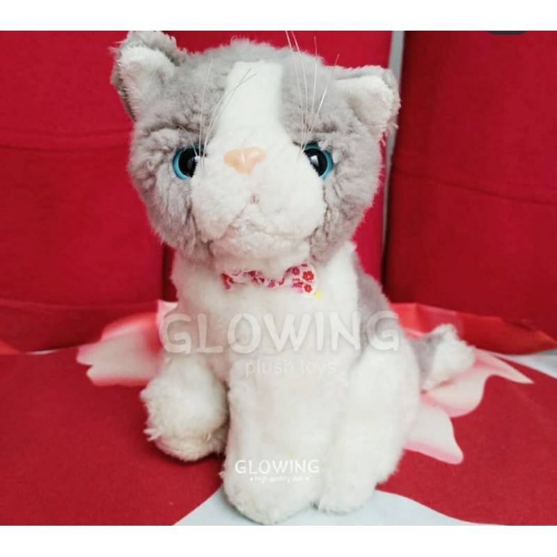 Boneka Kucing Tabby Grey Kecil