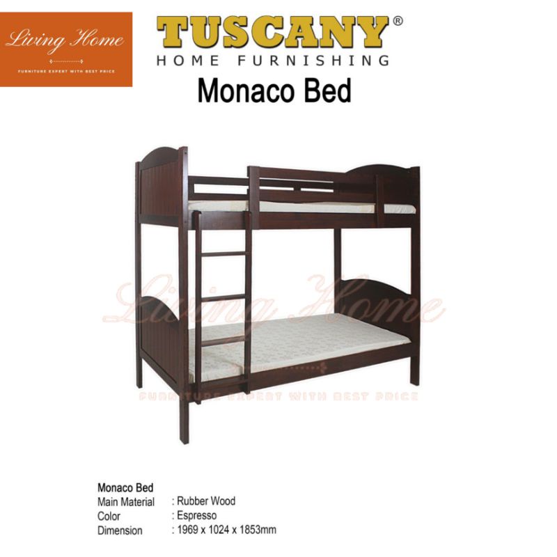 Tempat Tidur Kayu Solid Monaco Bed Tuscany