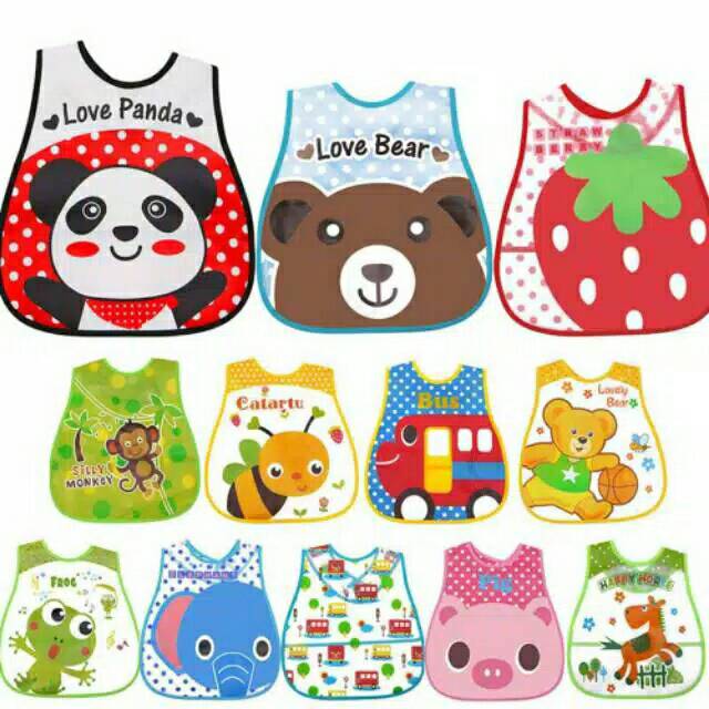 celemek makan bayi... slabber plastic