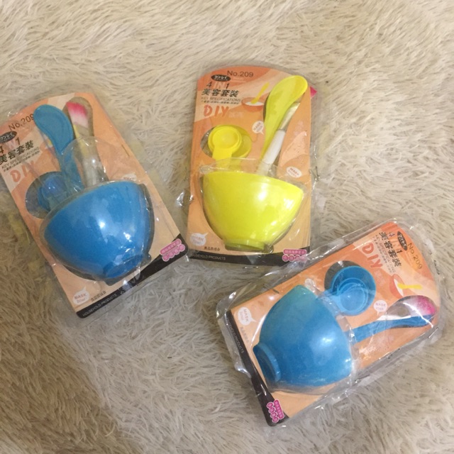 set mangkok masker