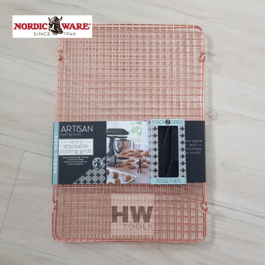 NORDIC WARE STACKABLE COOLING RACK GRIDS PENGERING KUE COOKIES CUPCAKE