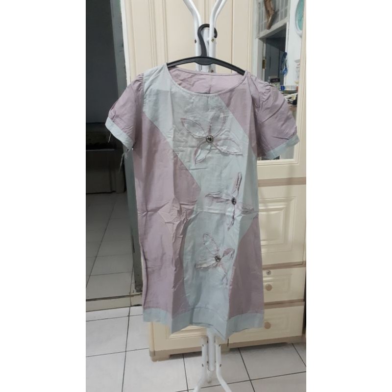 Dress motif bunga soft preloved