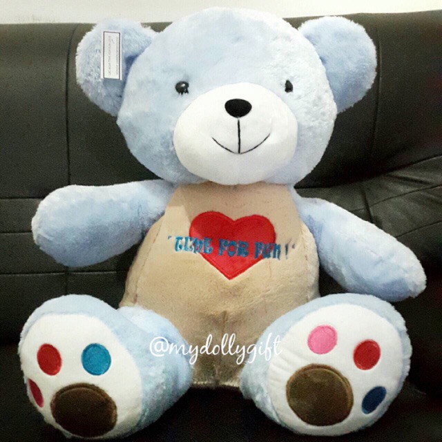 Boneka Beruang Biru Soft Blue Bear