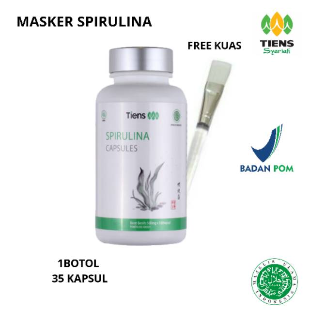 Masker wajah spirulina