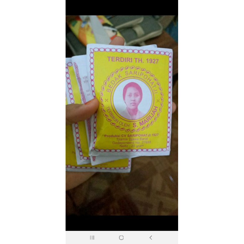 BEDAK DINGIN SARIPOHATJI