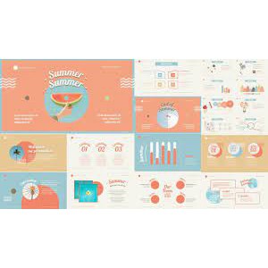 Powerpoint Template - Slide presentasi - Infographics