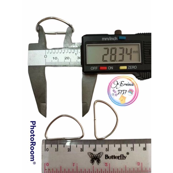 ring D 2,8cm / ring D tas 2,8cm nikel / 144pcs