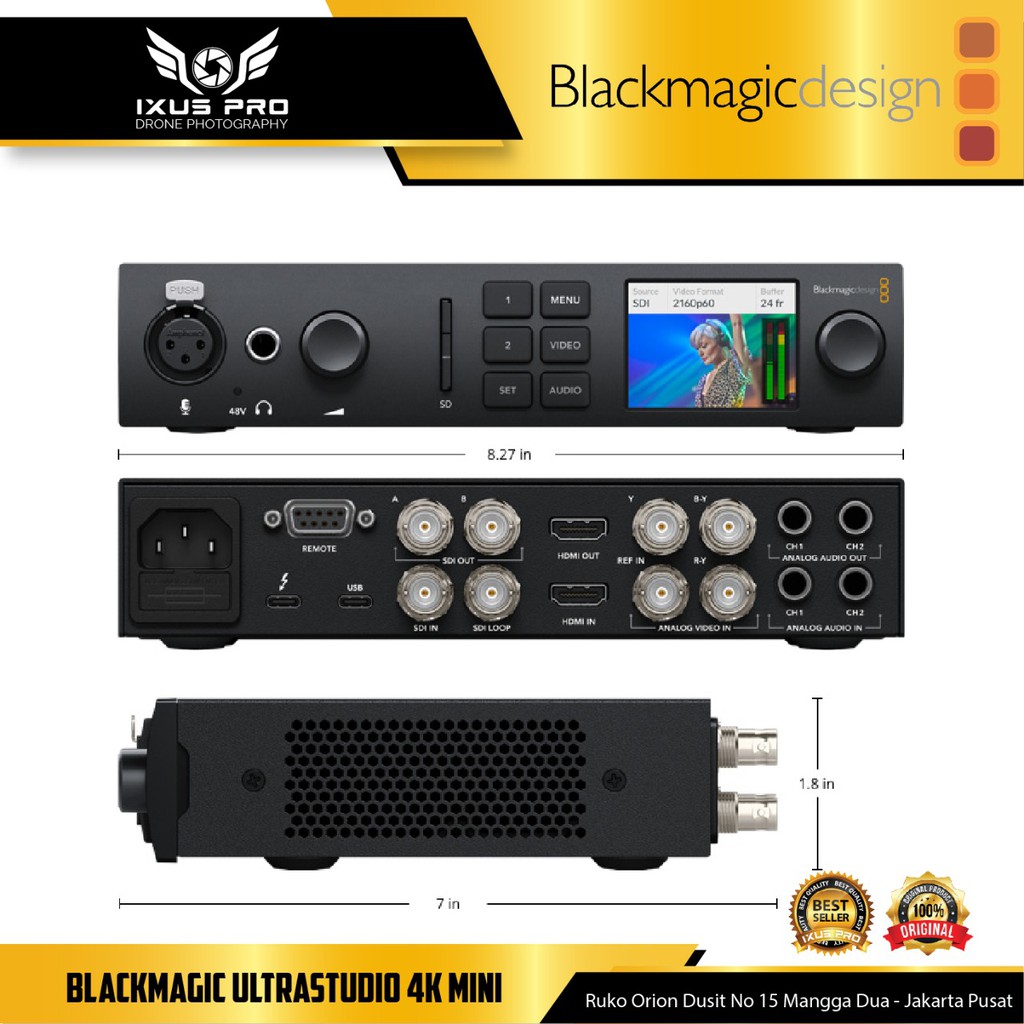 Blackmagic Design UltraStudio 4K Mini Thunderbolt 3 Capture & Playback