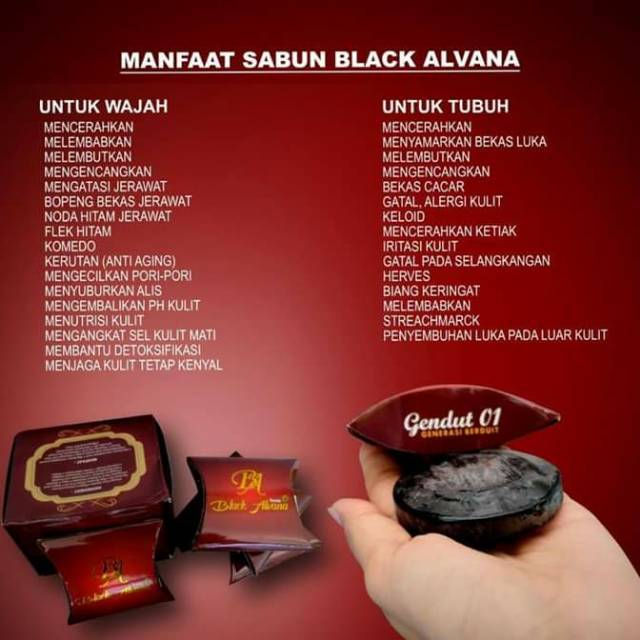 Black alvana soap