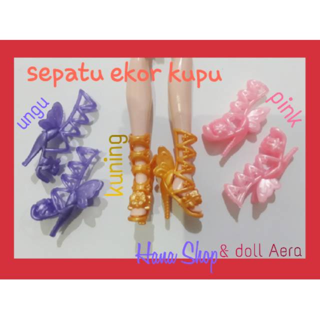 Sepatu Barbie Import model kupu