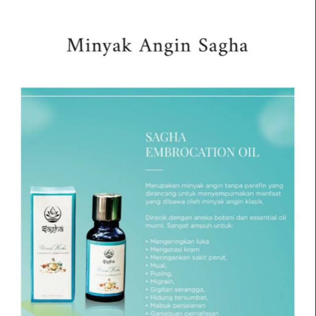 Minyak angin Sagha
