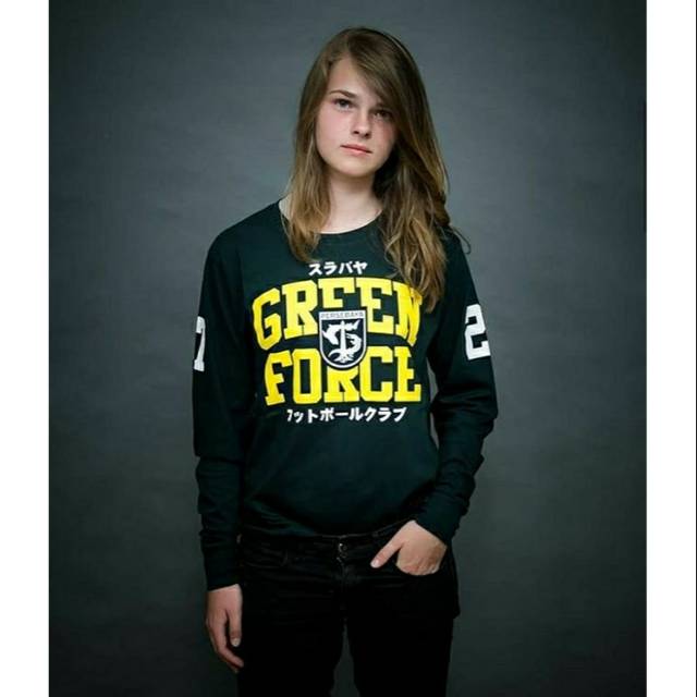 Unisex LS Green Force