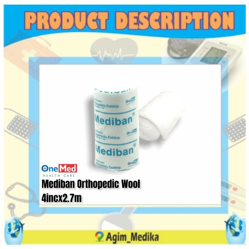 Mediban Orthopaedic Wool 4inc