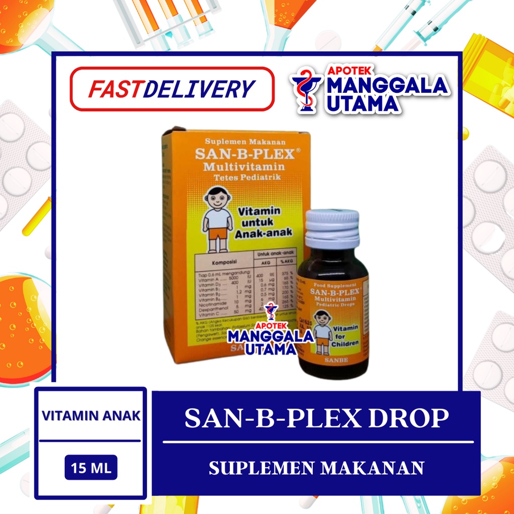 SAN B PLEX DROP SUPLEMEN ISI 15 ML