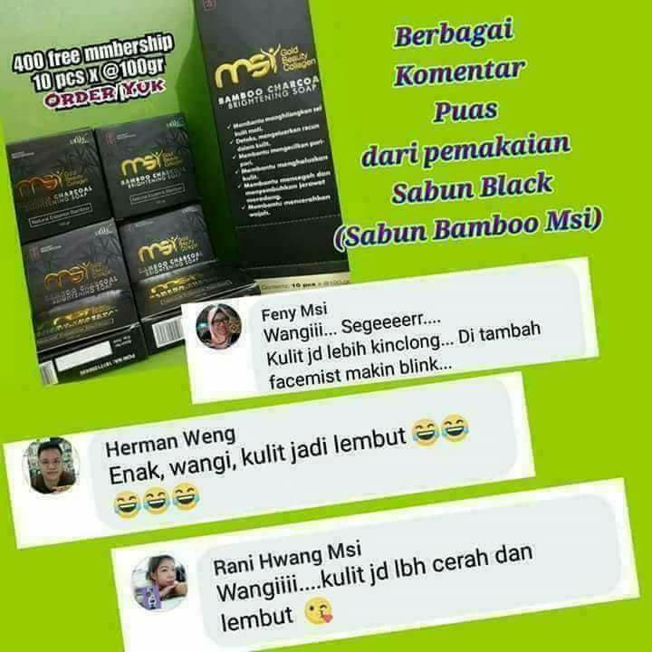 Bamboo Charcoal Soap MSI