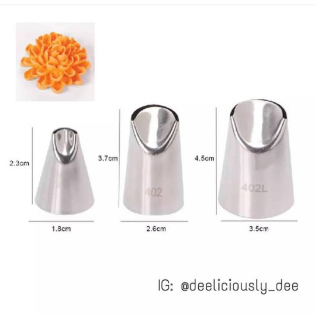 3pcs spuit krisan
