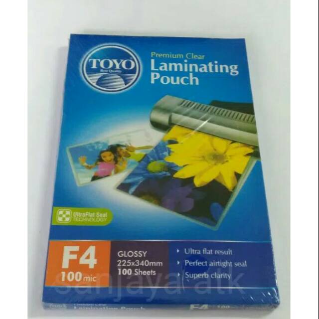 Laminating toyo 100mic ukuran folio