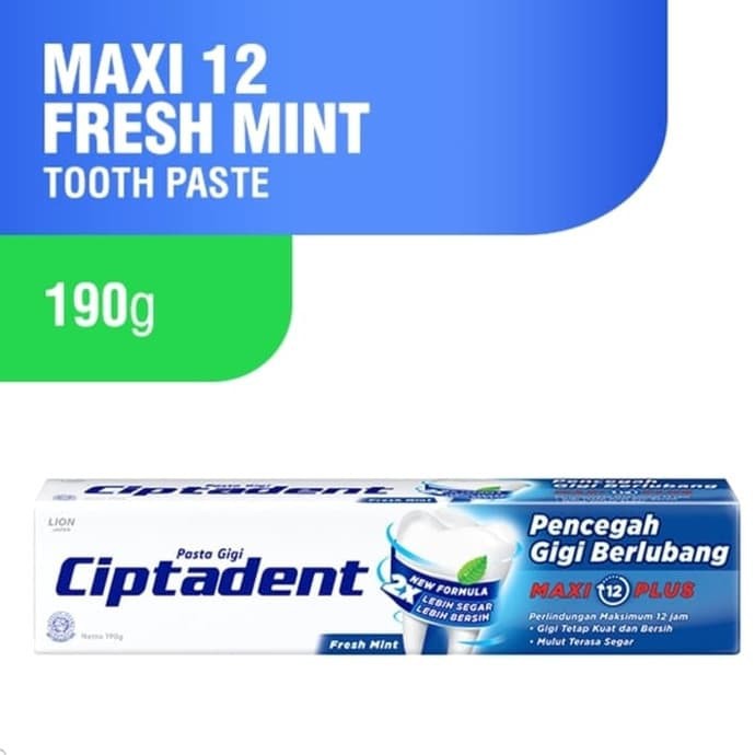 CIPTADENT MAXI PLUS FRESH MINT 190G