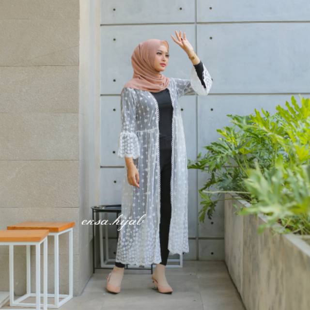 Summery Bohemian Long Outer (Lace Outer)