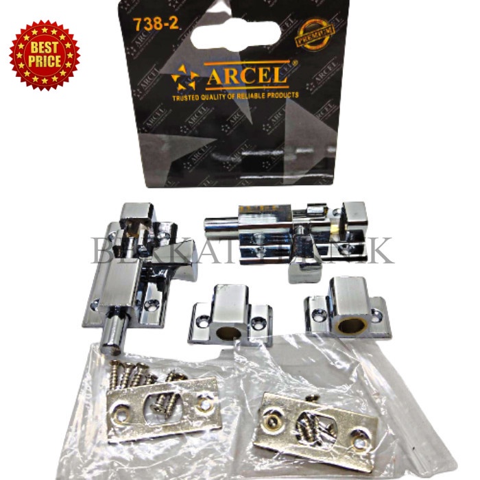 Arcel grendel stainless 2" 738-2