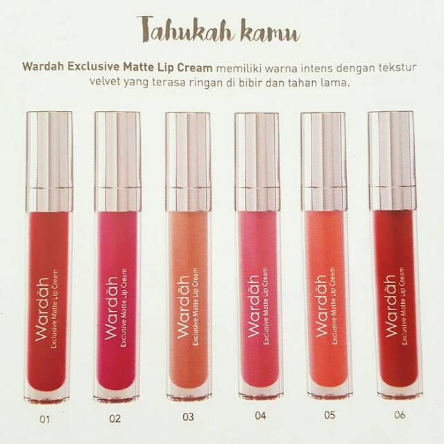 Wardah matte lip cream