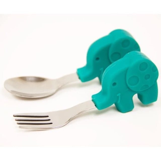 Marcus And Marcus Palm Grasp Spoon Fork set - Elephant