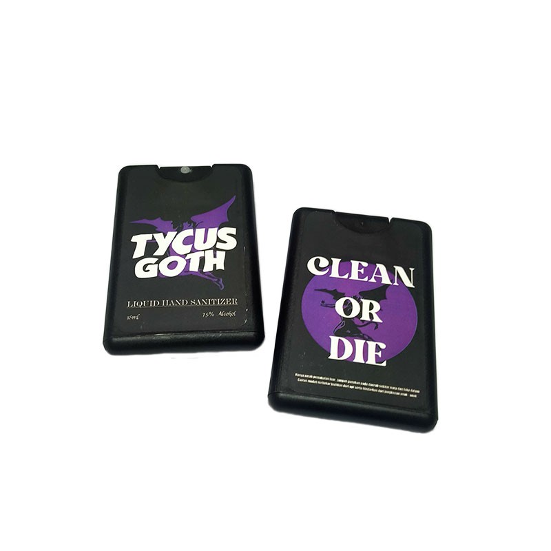 CARD SPRAY HAND SANITIZER TYCUSGOTH - SABBATH