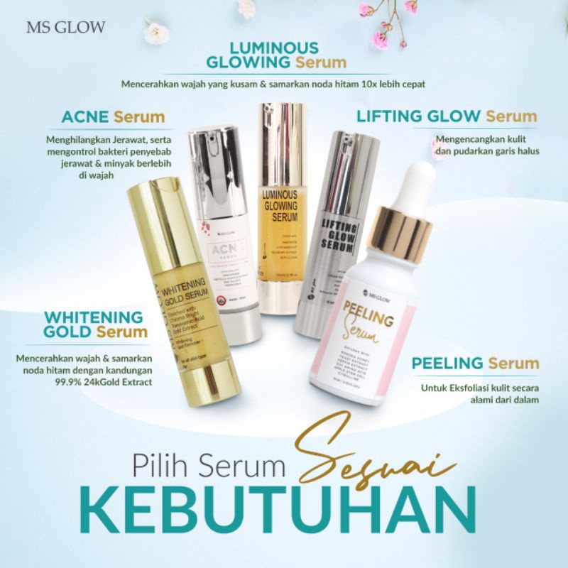 Serum ms glow (lifting/luminous/gold/acne)