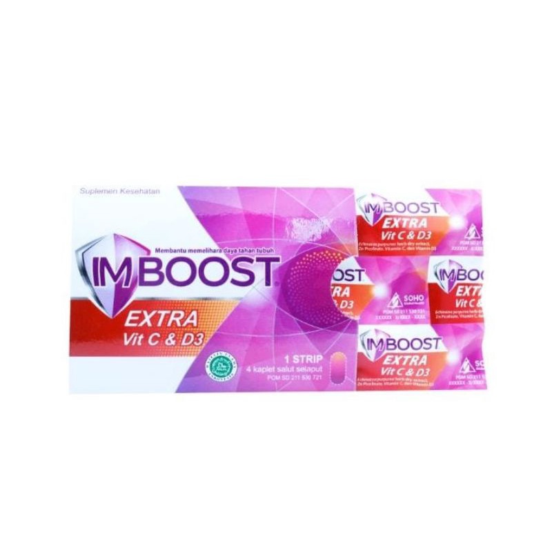 IMBOOST Extra Vitamin C & D3 4 pcs