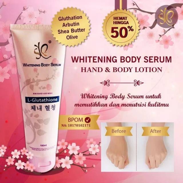 Whitening body serum