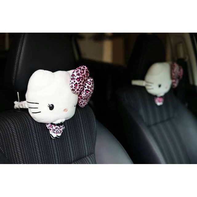 03645 headrest hellokitty sandaran kepala hellokitty leopard